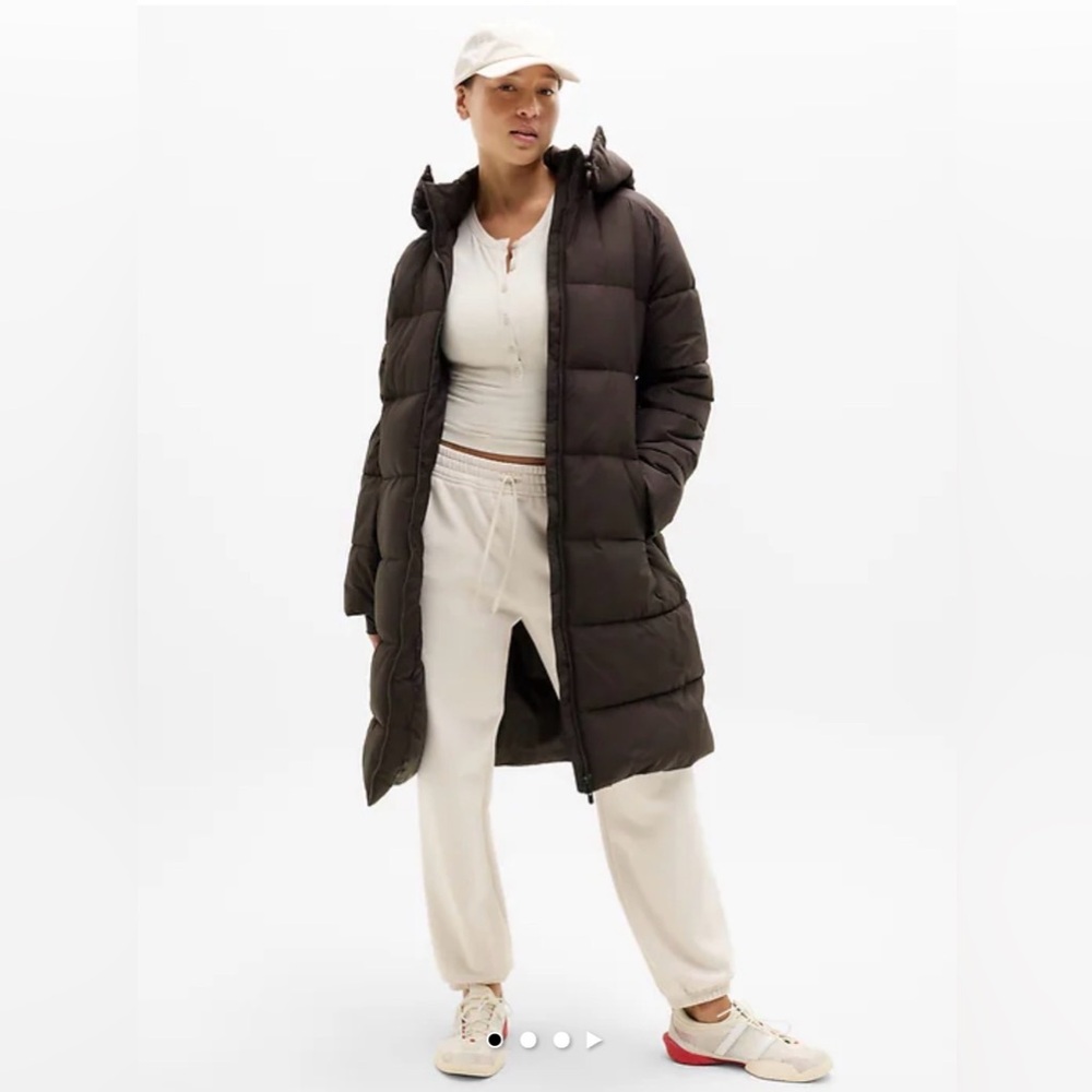 NWT Athleta Stratus Puffer Truffle Parka Sz XS (#768230)
